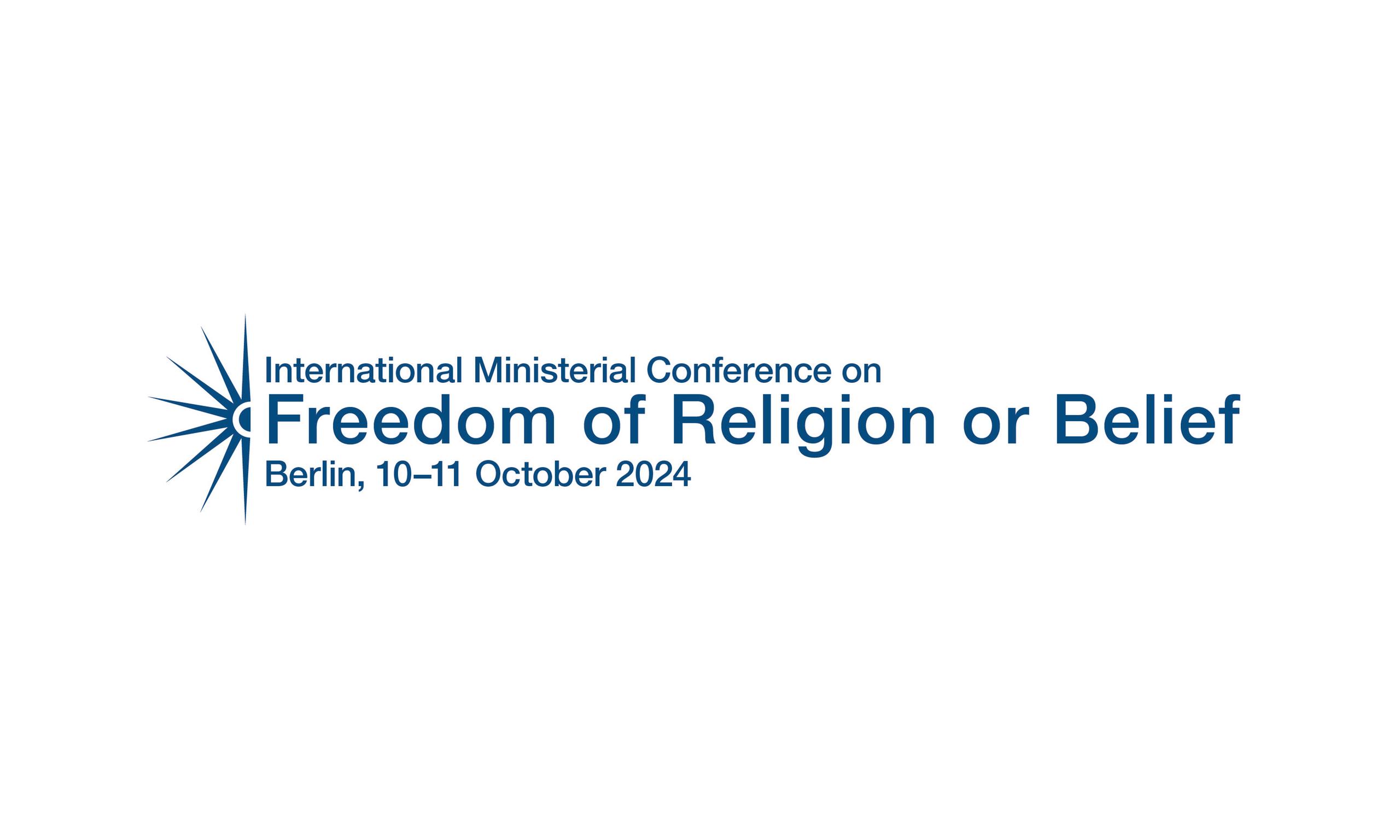 Logo: Religionsfreiheitskonferenz 2024 in Berlin