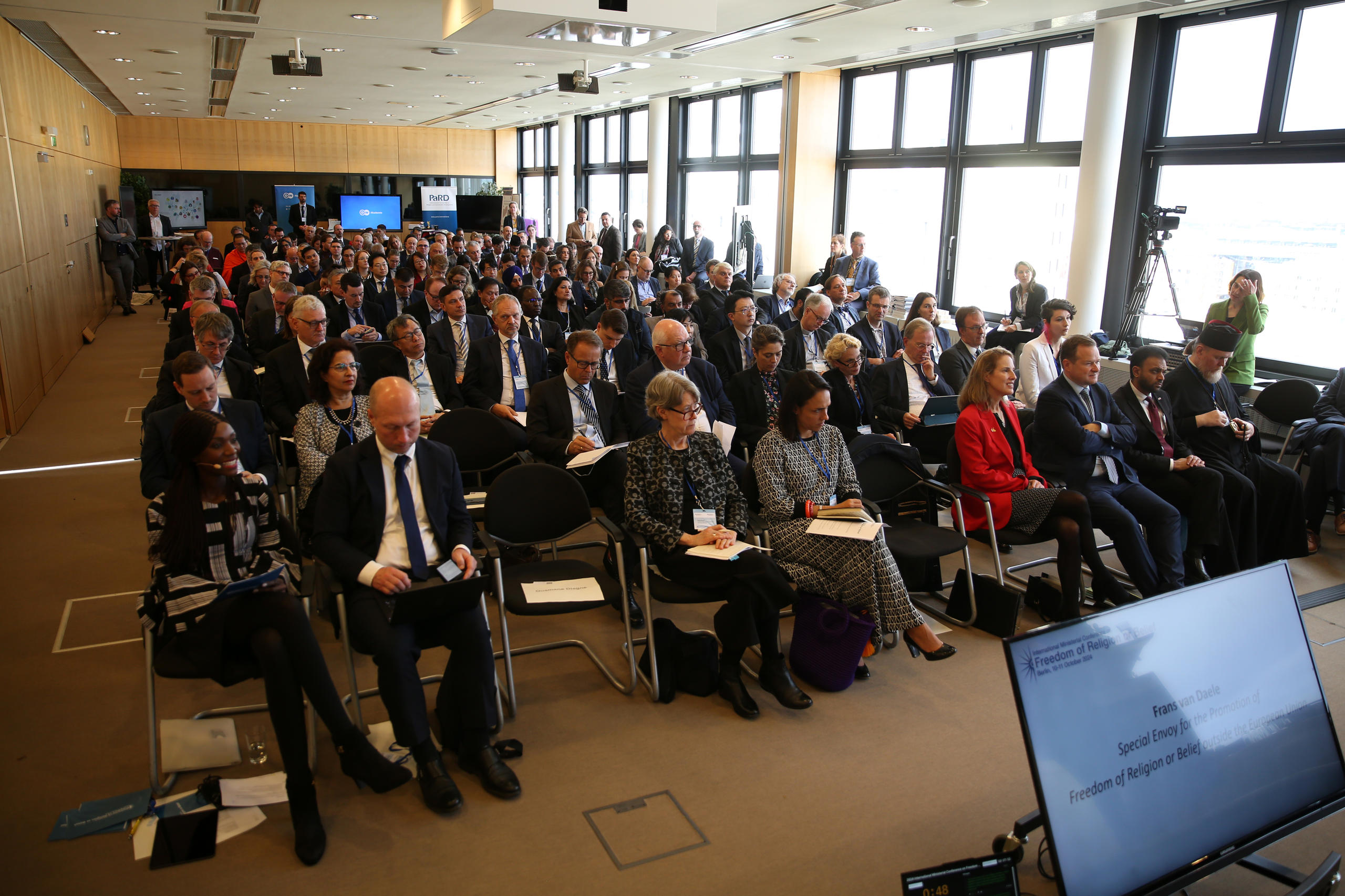 Participants at the International Ministerial Conference on Freedom of Religion or Belief in Berlin